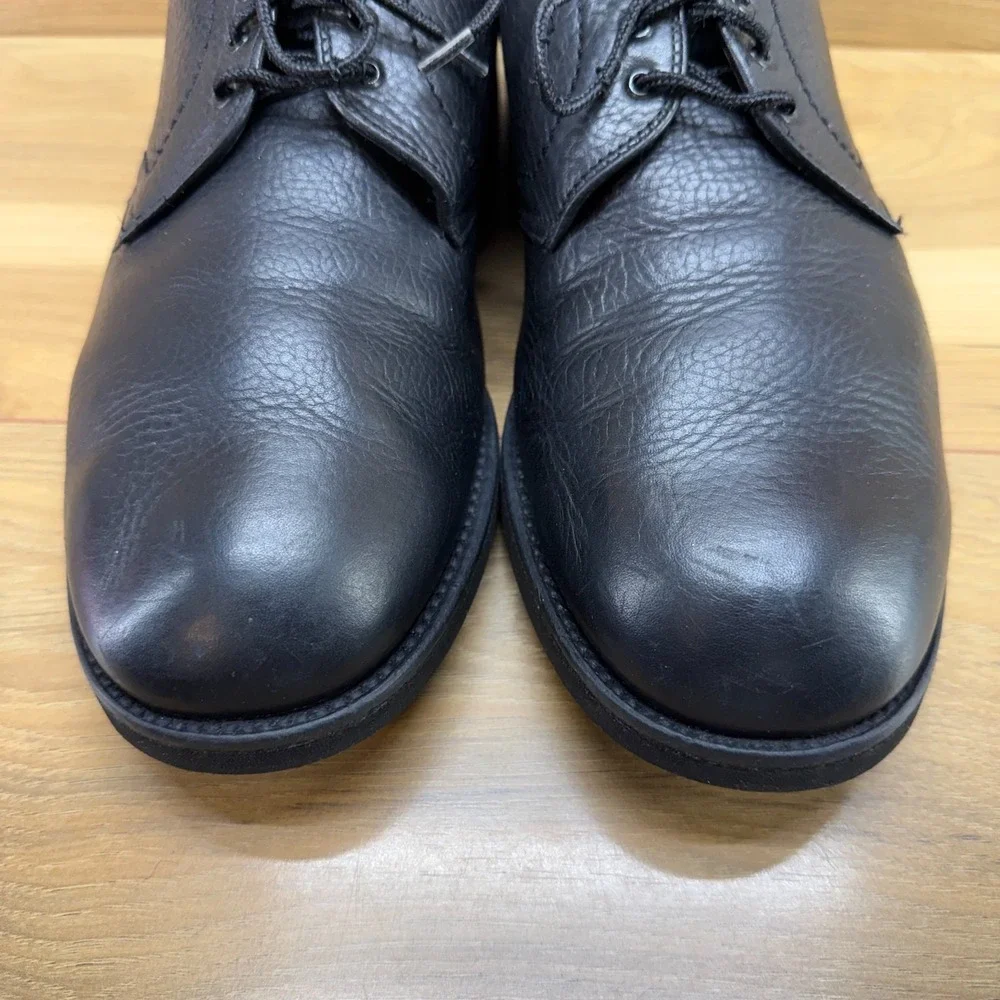Alden Vintage Plain Toe Blucher Oxfords Mens 10.5 C/E Black Leather Vibram 311